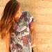 90s HAWAIIAN print FLORAL golden girls CHEETAH short sleeve slouchy blouse