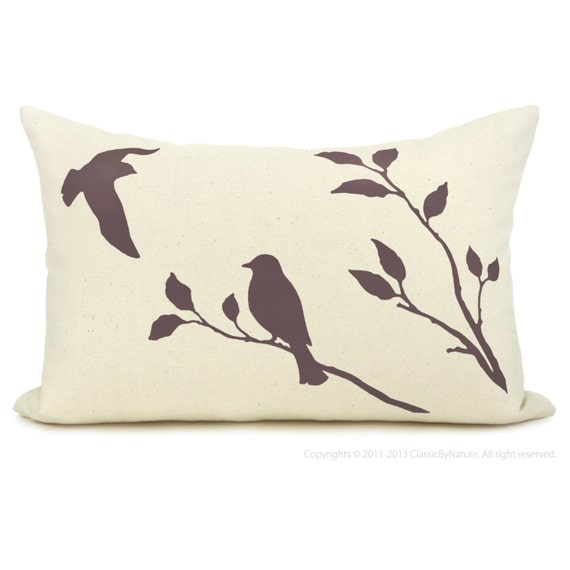 Items similar to Love birds pillow cover PERSONALIZED pillow case