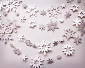 Snowflake Garland Shimmer White holiday decoration