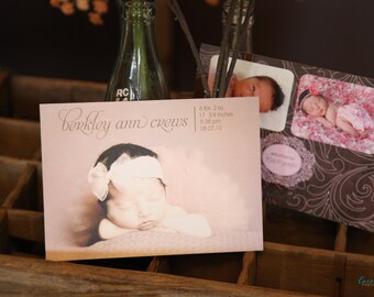 Baby Announcement or Birth Announcement, Lot of 25