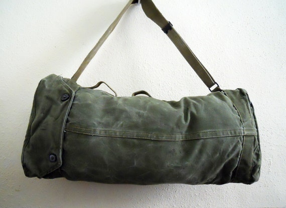 Vintage Us Military Duffel Bag