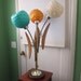Three Globe Ribbon Lucite Lamp, Colorful, Eames Era