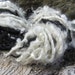 Handspun Yarn Wensleydale Black and White