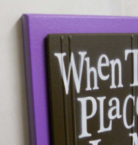 Brown and Purple Nursery Wall Decor Set of 2 Photo Frame