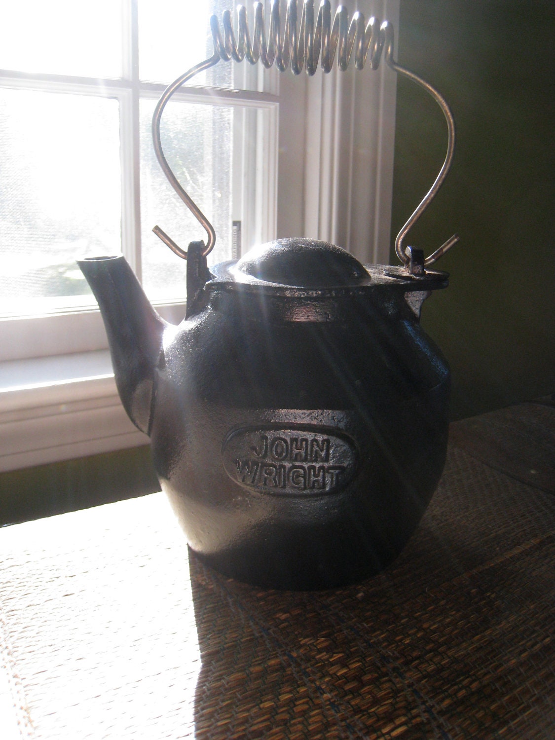 John Wright Cast Iron Kettle