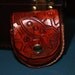 HANDCRAFTED Steampunk Leather Pocket Watch Case Rocket Gears