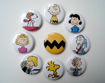 Peanuts Charlie Brown Pinback Buttons