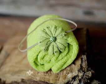 Green Newborn Stretch Wrap, Baby Stretch Wrap, Newborn Photo Prop, Stretch Newborn Knit Wrap, Green Newborn Wrap, Green Knit Wrap