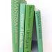 Vintage Green Book Collection (4) For Home Decor, Home Staging and Photo Shoots