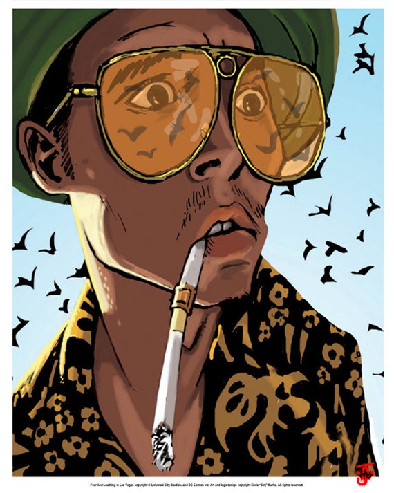 Fear and Loathing in Las Vegas print 8x10