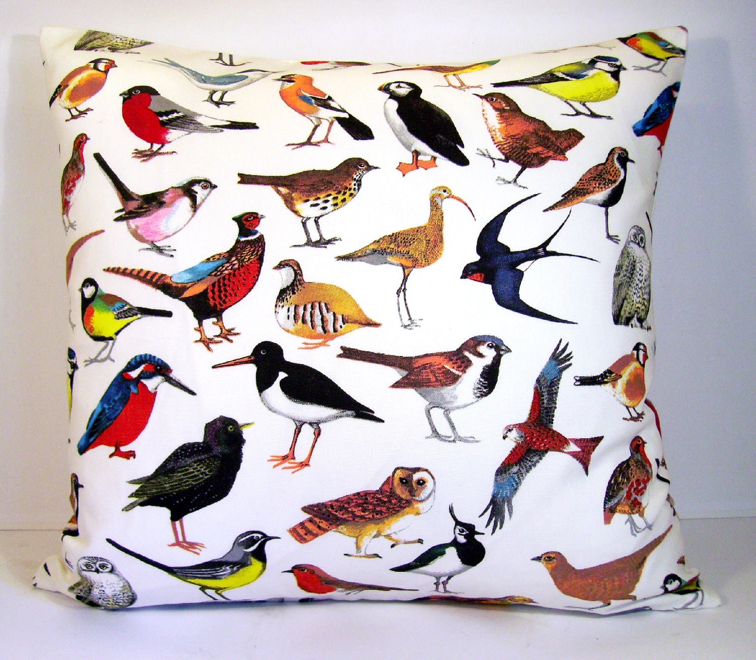 Bird pillow cover throw pillow cover bird lovers pillow
