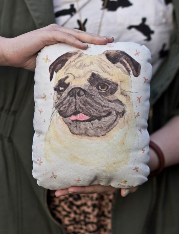 large pug pillow