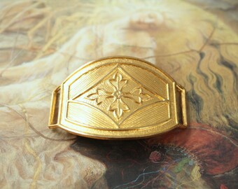 Vintage Gorgeous Art Deco Original Brass Buckle