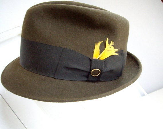 Vintage Fedora Unisex Hat by Watson 1950s
