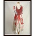 Custom Made Cute Hippy Girl Bloody Zombie Vampire Costume Apron Dress S 4 5 6