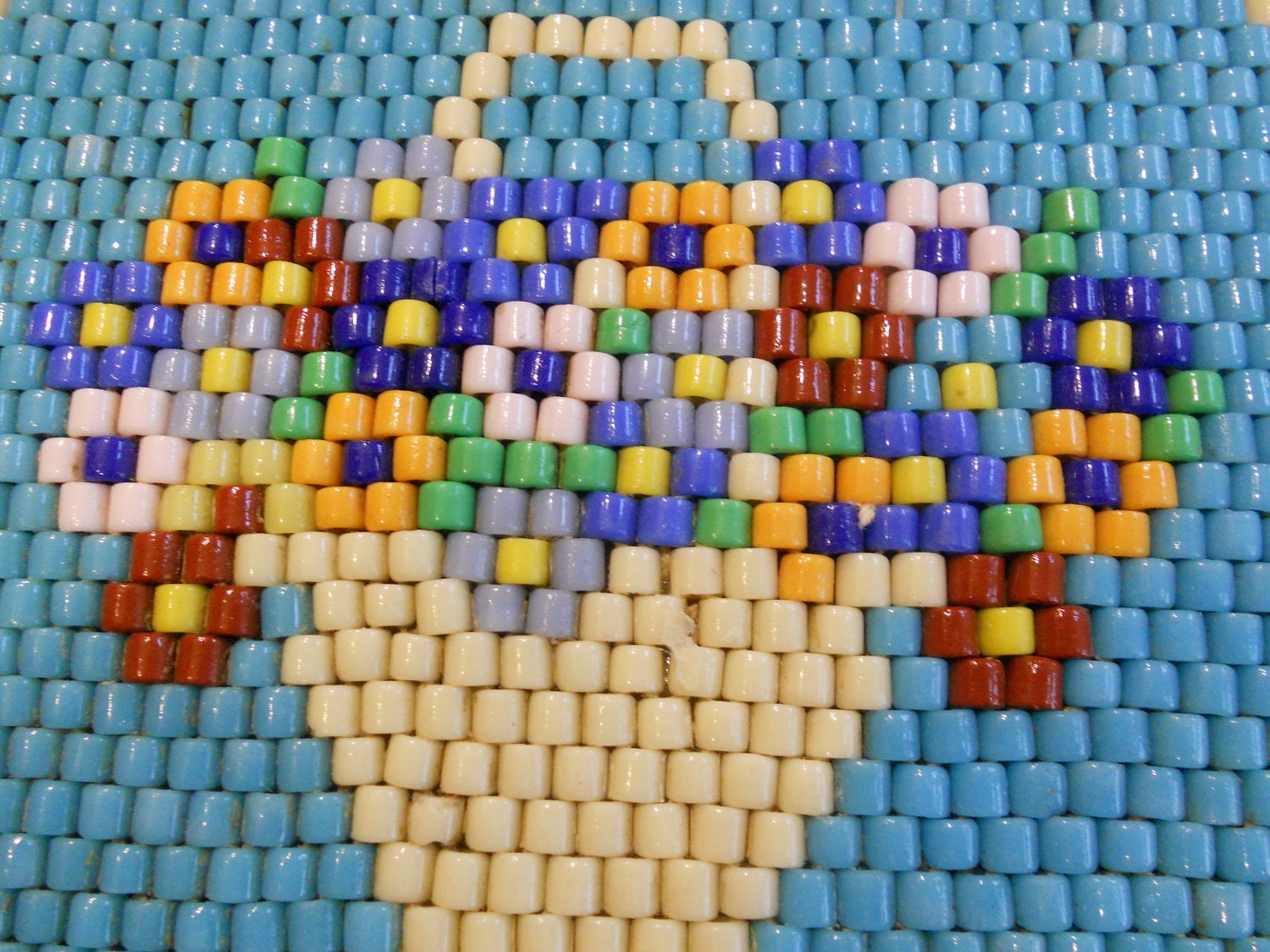 Vintage TRIVET Glass Beads Beadwork Hand Made maybe by mybestgoods