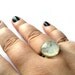 Butterfly ring - Grey ring, light blue - Cameo ring, resin bubble - Romantic fall, romance - Butterfly, insect