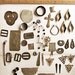 mix lot - junk drawer - found objects - mixed media supply - metal charms, pendants etc