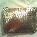 Matte Gold Sequin Clutch