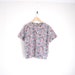 vintage floral print blouse with boxy top fit
