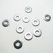 Zinc flat discs for non magnetic makeup pans - 10 pcs