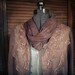 Bohemian Lace Jacket or Shirt Vintage Tea Stain Color Size Medium to Large