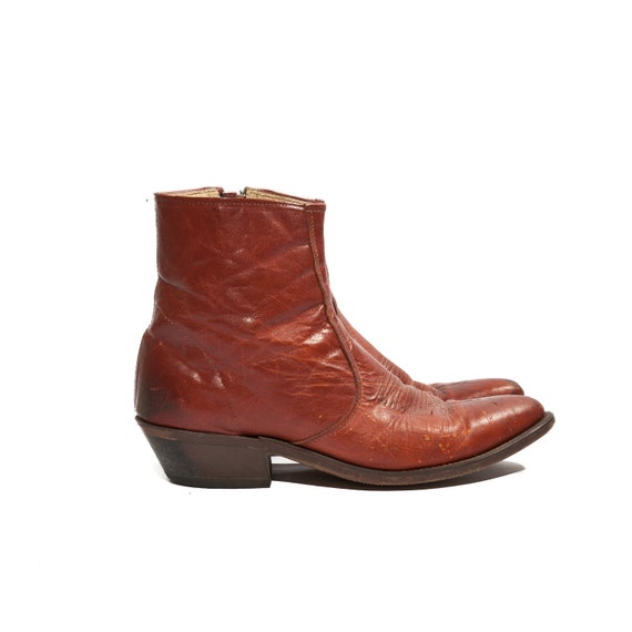 mens western style ankle boots