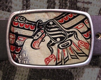 Haida Bird Belt Buckle 717