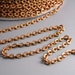 CHAIN-COPPER-2MMx2.6MM - 10-Foot Textured Brass Chain with Matte Copper Finish, 2mm x 2.6mm