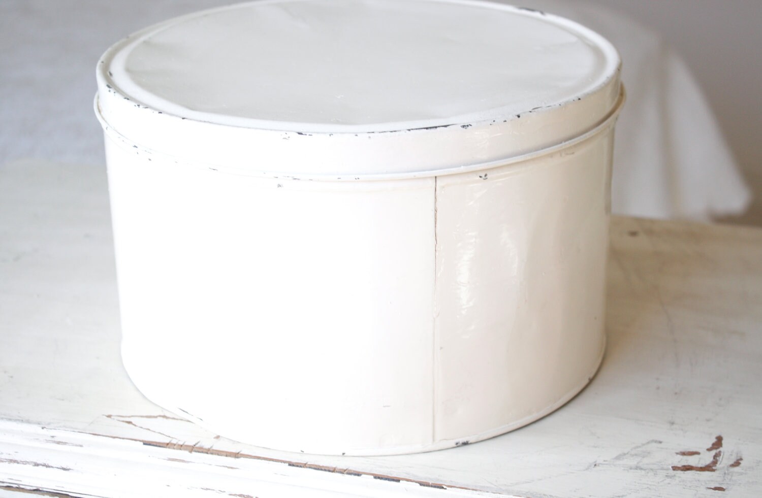 Vintage Cake Tin Dry Goods Storage Bin by BohemianLil on Etsy