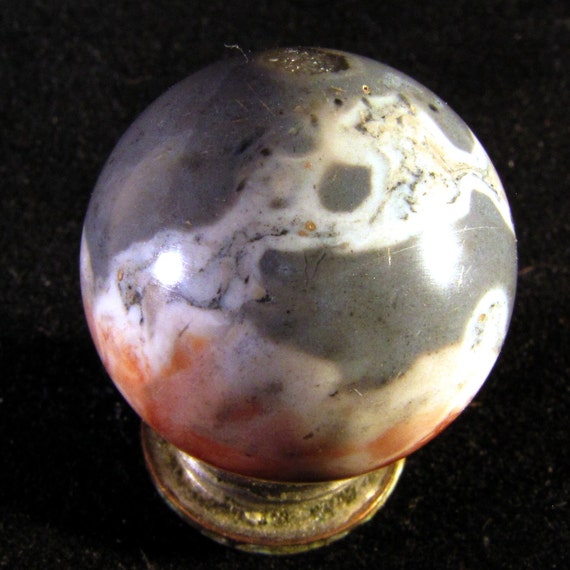 Ohio Flint 3/4 Handmade Marble Aggie Stone Sphere