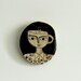 Ceramic brooch "Cup Woman II"