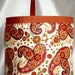 Rust Paisley - Plastic Bag Holder - Bag Sock
