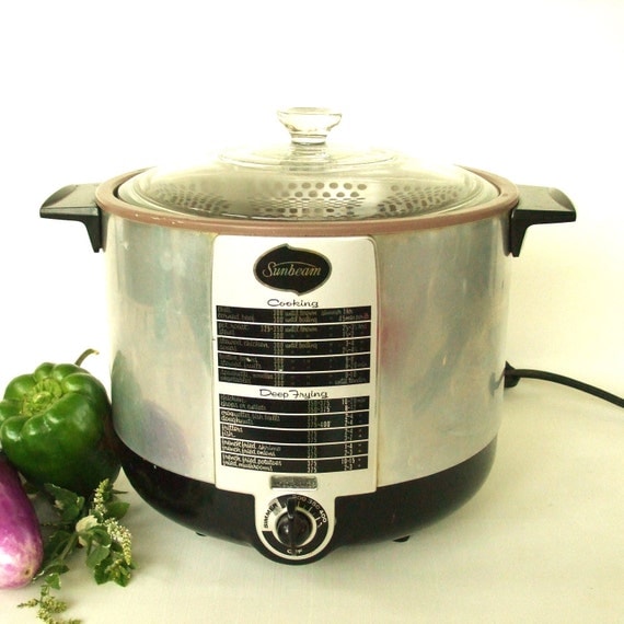 Vintage Sunbeam Deep Fryer / Cooker Small by LaurasLastDitch