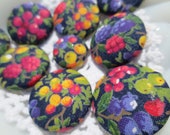 Fabric Buttons Handmade Fruit Salad Set 9