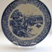 Vintage Ceramic Plate in Blue and White