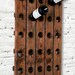 Wood Wine Rack Antique Riddling Style Wall Hanging (Walnut)