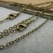 16feet 1.5x2mm Antique Bronze Plated Brass Twisted Cross Chains E1003