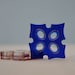 Bohemian Blue Glass Thread Winder