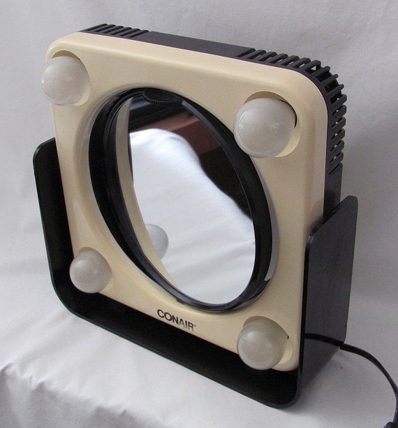 Vintage 1980 Conair Makeup Mirror Swivels with Regular and