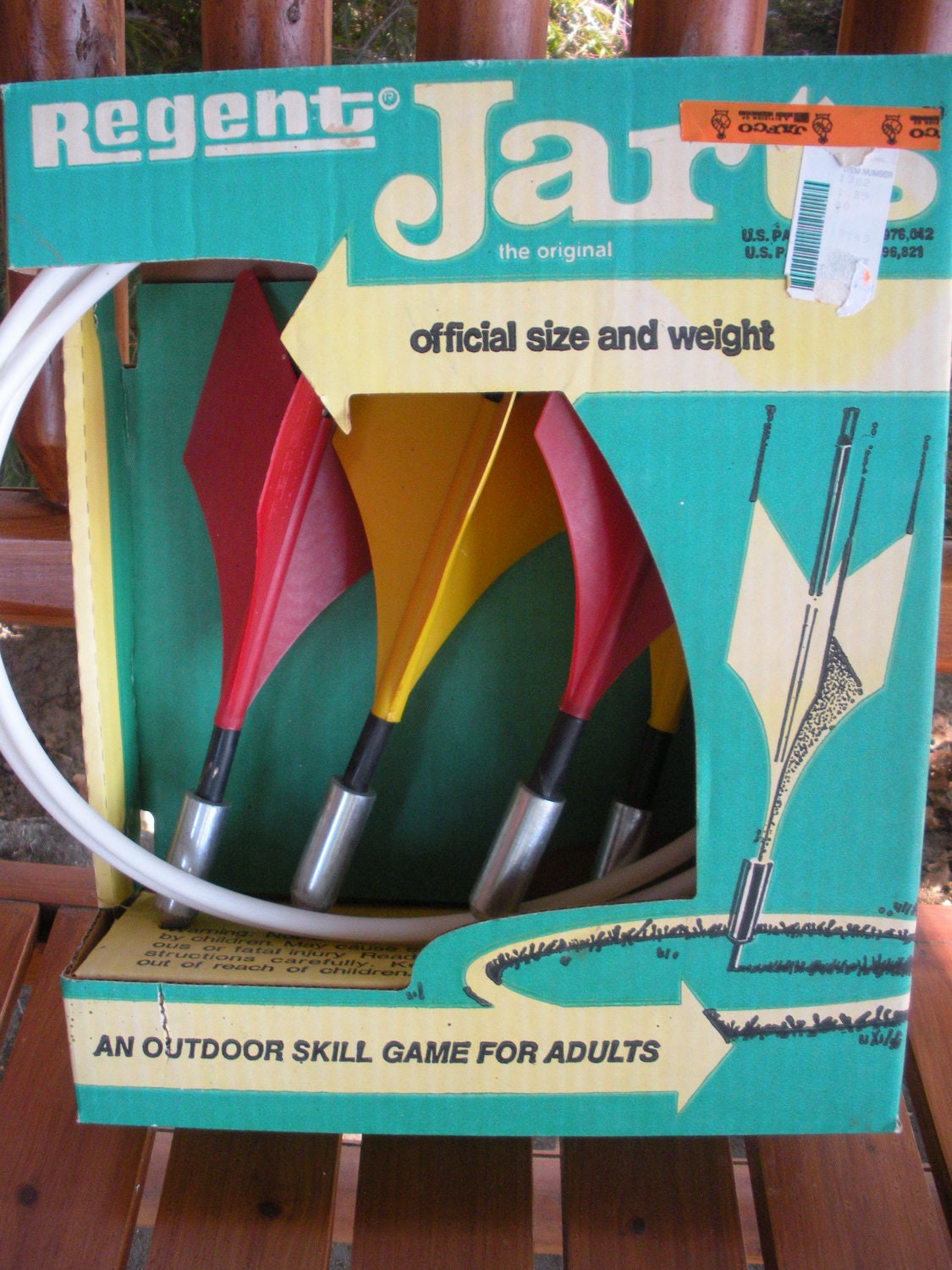 Regent Jarts Lawn Dart Game In Original Box