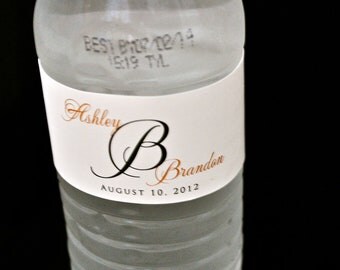 Custom Water Bottle Labels - Wedding Water Bottle Labels - Hotel Bags for Weddings