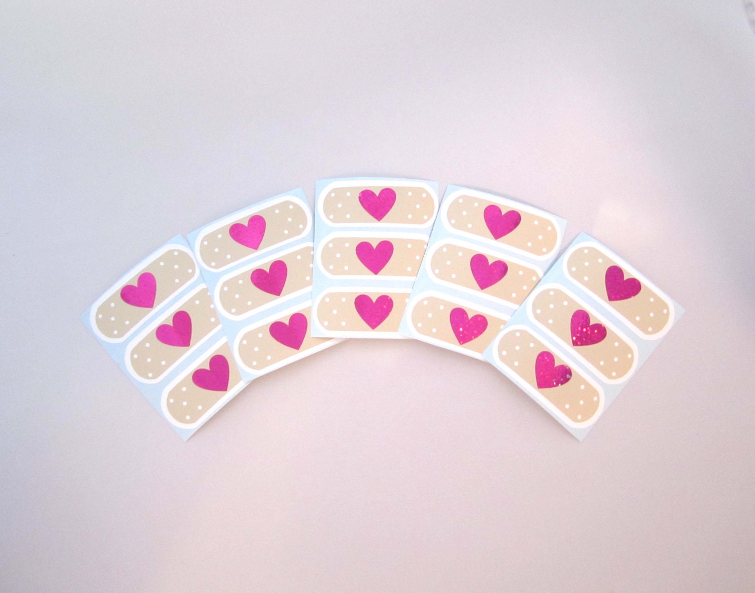 Set of 5 Bandaid Sticker Sheets / Doc McStuffin Party by FavorWrap