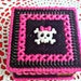 Pink and Black kawaii Skull Trinket box.