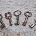Lot of 5 Vintage metal keys.
