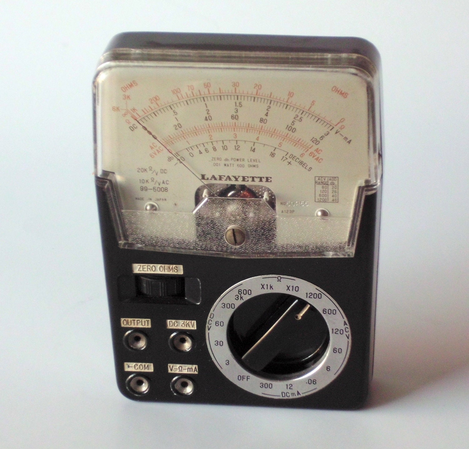 Vintage Lafayette 995008 Multimeter Japan Bakelite