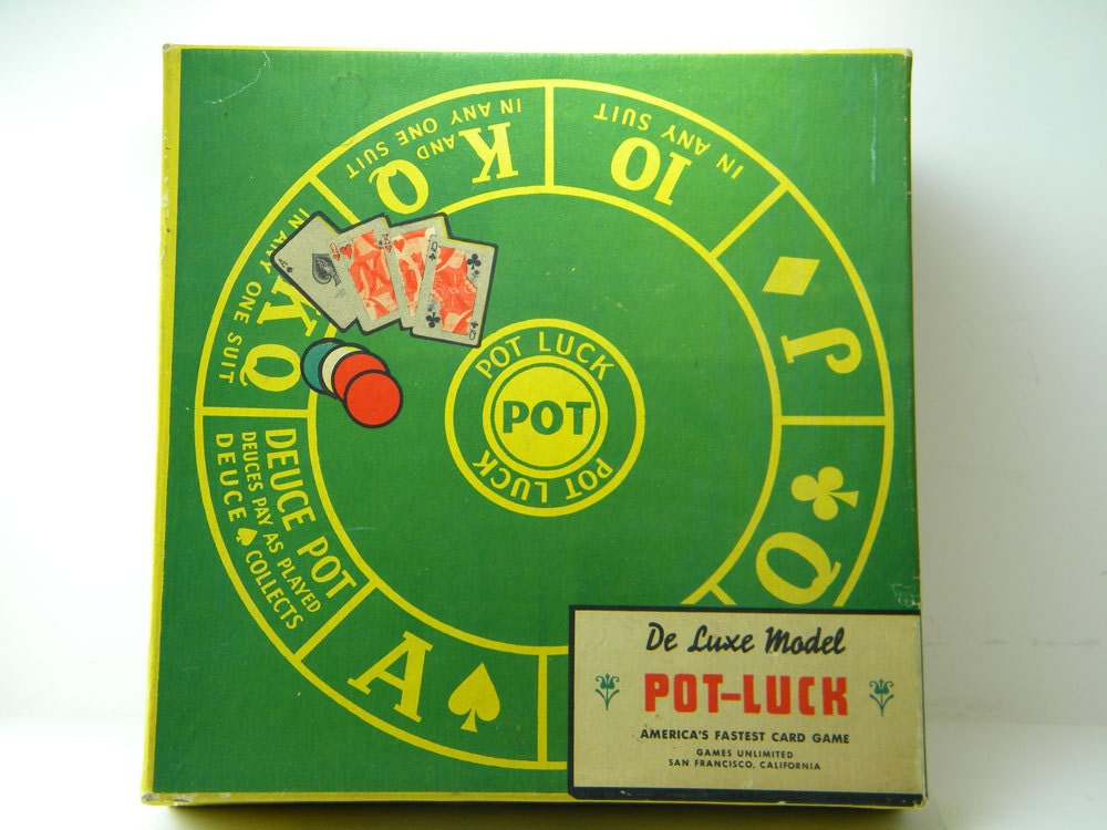 ANTIQUE / VINTAGE 1944 PotLuck Board Game