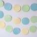 circle paper garland paster colors yellow blue green party decoration birthday party baby shower wedding bridal shower CLEARANCE