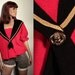 vintage SAILOR SWEATSHIRT // oversize // cropped sleeves