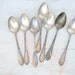 Reserved for JoyFilledWeddings....................................Silver Plated Spoons, Vintage Flatware,